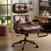 OVIOS Suede Fabric Ergonomic Lumbar Support Office Chair Desk Chair
