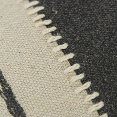 Donny Osmond Charcoal/ Ivory Stripe Lumbar Throw Pillow, 14x26