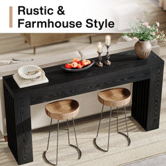 59'' Wood Console Sofa Table Behind The Couch for Entrance, Hallway