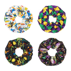 Halloween Pumpkin Hair Scrunchies Spooky Elastics Ponytail Holder Hair Ties for Women