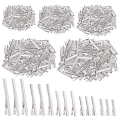 Swpeet 200Pcs 3inch - 7.5cm Alligator Hair Clips Kit, Perfect for Metal Duck Bill Hair Clips Flat Top Single Prong Hairpins for Hair Styling DIY Accessories