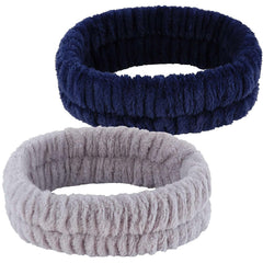 YGQQIY Headband for Washing Face, Girls Makeup&Skincare Headband, Microfiber Elastic Face Wash Headbands to Skincare Spa Shower,2pcs
