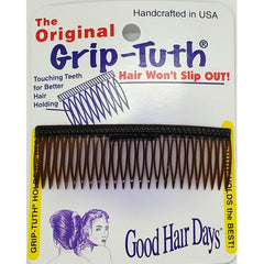Grip‑Tuth Shorty Tuck Combs – 1 3/4″ Decorative Styling Tools for Fine, Thin Hair, Secure Hold, Jewelry & Accessories – Crystal, Set of 2