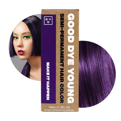 Good Dye Young Semi-Permanent Hair Color, Vegan and Cruelty-Free Purple Hair Dye, Last up to 24 Washes, Non-Damaging Conditioning Hair Color (5FL OZ, Wisteria)
