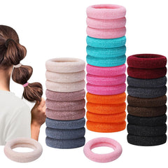 150 Pack Soft Seamless Hair Bands and Ponytail Holders - Elastic No Damage Hair Accessories for Girls and Toddlers