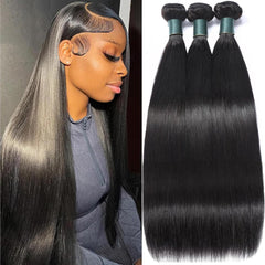 Great Grace 12A Deep Wave Human Hair Bundles 24 26 28 Inch Curly Bundles Human Hair 100% Unprocessed 3 Bundle Brazilian Virgin Human Hair Extensions Quick Weave Natural Black Color