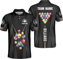 SHAANT Personalized Billiards Jerseys, Billiard Pool Shirt for Men, 8 Ball Pool Shirt, Billiards Gift for Team Player