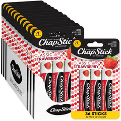 ChapStick Bulk Lip Balm, Mint Favorites, 3-Packs (12 Sets/36 Tubes) – Fresh & Invigorating Lip Care, Birthday Gifts, Party Favors, Stocking Stuffers, 0.15 Oz Ea