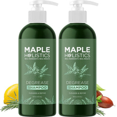 Clarifying Shampoo for Build Up and Oily Hair - Deep Cleansing Shampoo with Rosemary - Refreshing Lemon for Greasy Hair & Jojoba Oil for Scalp Cleanser - Anti Residue Shampoo for Healthy Scalp - 8 Oz