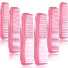 Leinuosen 12 Pieces Hair Combs Set Pocket Plastic Fine Tooth Dressing Comb for Women and Men, Peines Para Cabello(Black)