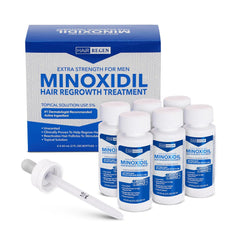 Advanced 5% Minoxidil For Men Hair Regrowth Treatment for Thinning Hair - Hair Loss for Men - 1 Month Supply, Minoxidil Topical Solution So Thicker Fuller Hair Keeps Growing Amazing Results