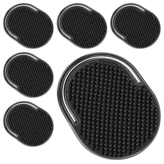 6 Pcs Palm Combs for Men, Pocket Comb scalp massager, Multiple Hair Comb, Shower Comb, pocket brush, Black