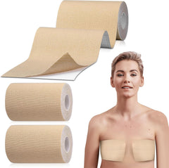 2 Rolls Wide Trans FTM Binder Tape for Chest Binding Adhesive Trans Chest Tape Flat for Transgender Breast Boob