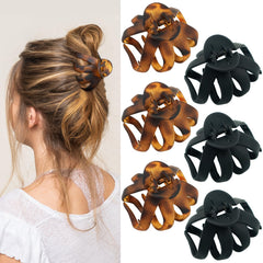 2.8 Inch Medium Octopus Hair Clips for Women, Matte Claw Clips for Thin Hair, Strong Hold Non-slip Spider Octopus Clip for Fine Hair Jaw Clips