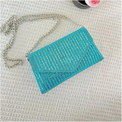 Evening Bag Rhinestone Purse Hand Bags For Women Handbags Chain Silver Purse Party Bags