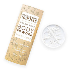 Talc Free Body Powder for Women, Dusting Powder, Cornstarch Free Talcum Powder, Grounding Relaxation Scent, Essential Oils Lavender, Vetiver, Clary Sage, Ora’s Amazing Herbal, Blissful Earth 2.5 oz