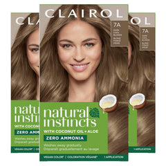 Clairol Natural Instincts Demi-Permanent Hair Dye, 7 Dark Blonde Hair Color, Pack of 1