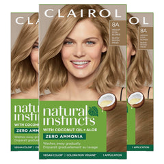 Clairol Natural Instincts Demi-Permanent Hair Dye, 7 Dark Blonde Hair Color, Pack of 1