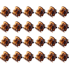 Hotop Hair Clip, 24 Pcs Small Mini Hair Claw Clips for Girls and Women, Non-Slip Plastic Tiny Jaw Clips, Clear