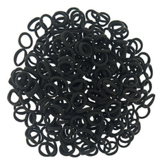 200 Pcs Solid Color Cotton Hair Ties for Women Girls' Elastics Hair Ties Seamless Ponytail Holder (Red)