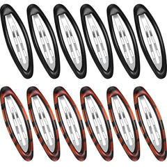 Waydress 12 Pcs Hair Clip Barrettes for Women Oval Snap Tortoise Metal Snap Clips Thin Hair Grips Ellipse Clips Non Slip Barrettes Accessories, 2.8 In(Fresh Style)