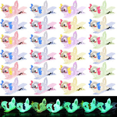 30 Pcs Mini Glow Hair Clips Girls Rave Hair Clips for Women Halloween Music Festival Holiday Party Supplies (Duck)
