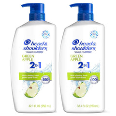 Head & Shoulders 2 in 1 Dandruff Shampoo and Conditioner, Anti-Dandruff Treatment, Tea Tree Oil for Daily Use, 32.1 oz Each, Twin Pack