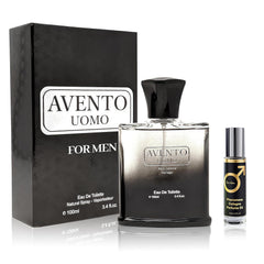 Men's Cologne Set LION BLACK 100ml Eau de Toilette & 10ml Pheromone Perfume Oil | Citrus Floral Woody Fragrance | Long Lasting Fresh & Sophisticated Scent for Men Gift