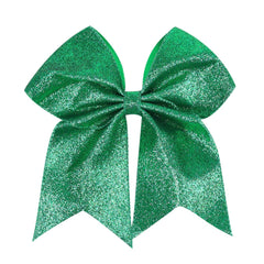 7" Large Glitter Cheer Hair Bows Clip for Girls and woman - Sparkling Gold