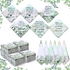 30 Pcs Regalo Cristianos En Español Para Mujer Oración Cristiano Pañuelo Regalo De La Iglesia Religiosa