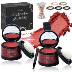 2 Pack Hairline Powder for Women and Men, Used to Root Touch Up Hair Color, Thinning and Gray Hair Coverage and Bald Spots Coverage, Black
