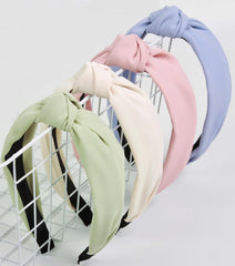 Knotted Fashion Hairbands and Hair Hoops: Non-Slip Top Knot Headbands with Leopard Print for Women and Girls - 4PCS Beige Brown Hair Accessories Set