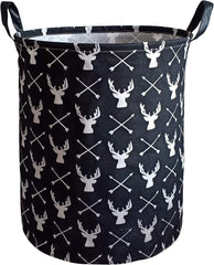KUNRO Laundry Basket Nursery Hamper Kids Storage Bin Baby Toy Organizer Box Mother's Day Gift Basket for Room Decor
