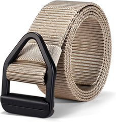 JASGOOD Tactical Heavy Duty Reinforced Nylon Belt for Men Adjustable Military Webbing Belt Strap with Metal Buckle