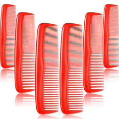 Leinuosen 12 Pieces Hair Combs Set Pocket Plastic Fine Tooth Dressing Comb for Women and Men, Peines Para Cabello(Black)