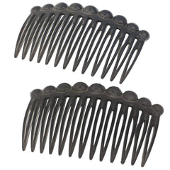 Camila Paris CP33/2 French Hair Side Comb Small Tortoise Shell French Twist Hair Combs Decorative, Strong Hold Hair Clips for Women Bun Chignon Up-Do Styling Girls Hair Accessories, Made in France
