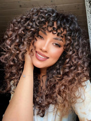 Gowit Gogo Curl Crochet Hair 12 Inch 6 Packs Short Curly Crochet Hair for Black Women Ombre Brown Deep Ocean Wave Synthetic Crochet Braids (12inch,T30)