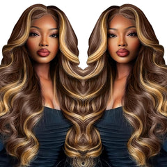 LZGYE 28inch Chocolate Brown Wig Human Hair 7x5 Brown Glueless Wigs Human Hair Pre Plucked Pre Cut Dark Brown Lace Front Wigs 220 Density Chocolate Closure Wigs Human Hair For Women