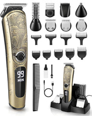 Ufree Beard Trimmer for Men, Waterproof Electric Razor for Nose, Body, Face & Mustache, Cordless Hair Clippers Shavers Grooming Kit, Gifts for Men Husband Father