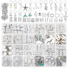 255 PCS Gold Hair Jewelry for Braids, 38 Styles Loc Hair Charms for Women Men, Metal Hair Cuffs Rings Clips for Dreadlock Accessories Hair Braids Jewelry Decorations(Gold)