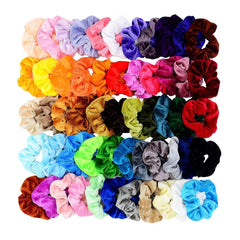 Chloven 45 Pcs Hair Scrunchies Velvet Elastics Hair Bands Scrunchy Hair Ties Ropes Scrunchie for Women Girls Hair Accessories - Great Gift for Holiday Seasons
