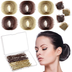 Zonon Hair Nets 50Pcs Invisible Elastic Edge Mesh, 50cm Individual Package, for Women Bun Suitable Occasions, with 40Pcs U Shaped Pins, Black