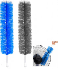 Fan Cleaner Brush,Fan Brush Cobweb Duster Microfiber Duster Ideal for Ceiling Duster, Air Vents, Curtains,Cleaner for Box (2PCS) (Grey)