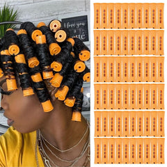 20pcs Women's Perm Rods Set for Natural Hair: 2 Sizes Cold Wave Hair Rollers for Curling and Styling All Hair Lengths - DIY Hairdressing Tools (Purple)