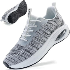 ZYEN Wide Toe Box Shoes Women Air Cushion Road Running Shoes Extra Wide Width Sneakers Arch Support Gym Athletic Tennis Sneakers Lightweight Breathable Walking Shoes