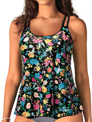 Womens Flowy Tankini Tops Only - Modest Bathing Suit Loose Fit Swimsuit Swim Tops No Bottom 2025 (Available in Plus)
