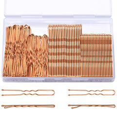 TsMADDTs Bobby Hair Pins Kit, 200PCS U Shaped Bobby Pins Black for Women, Ballet Buns with Box, 2.4IN and 2IN