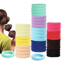 150 Pack Soft Seamless Hair Bands and Ponytail Holders - Elastic No Damage Hair Accessories for Girls and Toddlers