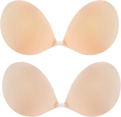 queensecret Adhesive Bra, Push up Strapless Self Adhesive Bra, Invisible Silicone Bra for Backless Dress