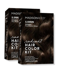Madison Reed Radiant Hair Color Kit | 4.5NNN Darkest Brown with Warm Tones (Barletta Brown) 100% Maximum Gray Hair Coverage | Permanent Hair Dye for Resistant Grays | PPD-Free & Ammonia-Free |1 Pack